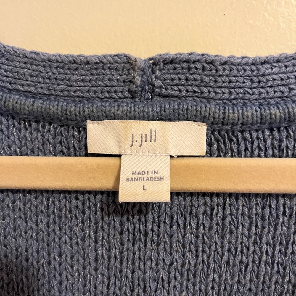 J. Jill Women's Soft Blue and Sage Knit sleeveless Sweaters. - Picture 3 of 5